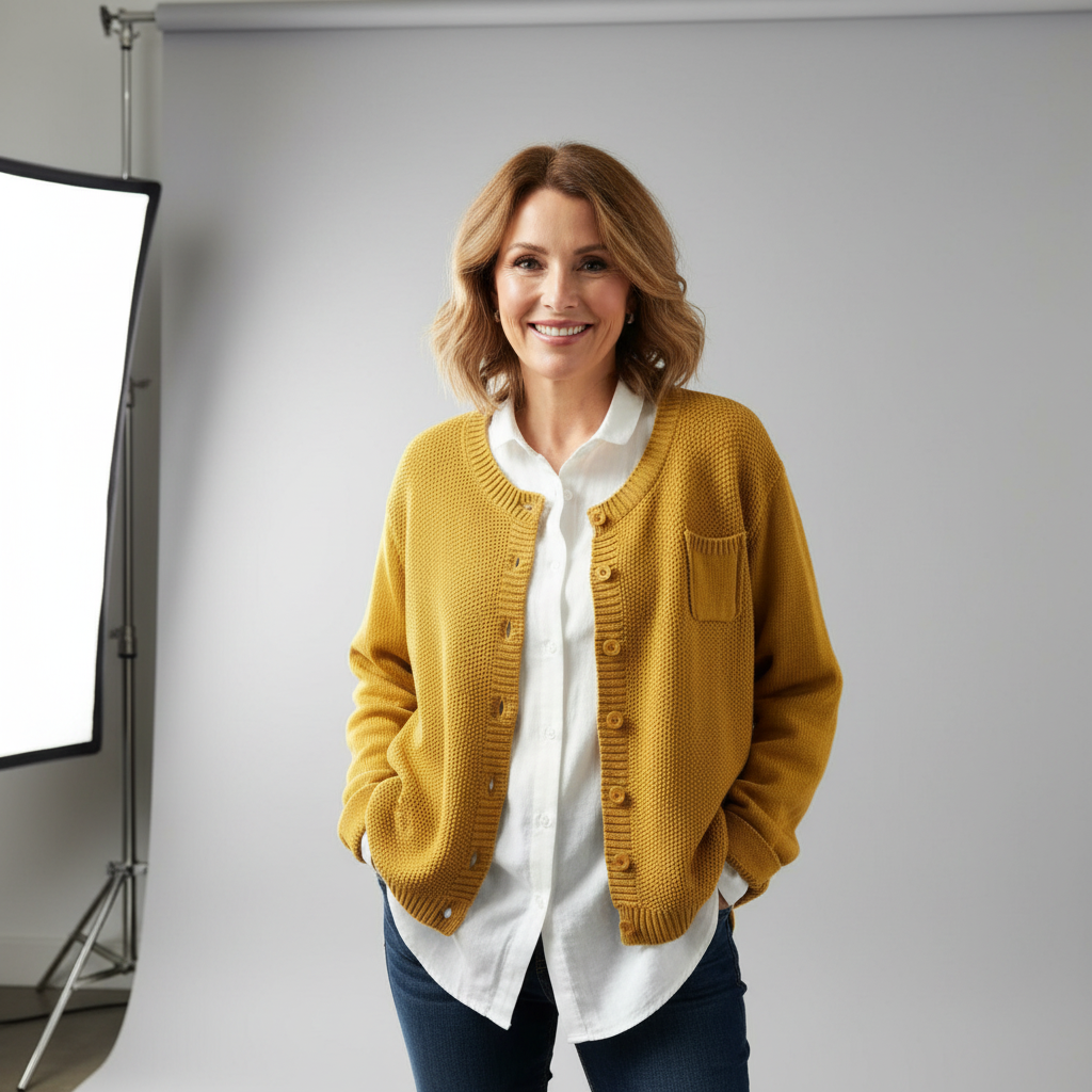 Cardigan donna in maglia morbida - Caldo e confortevole