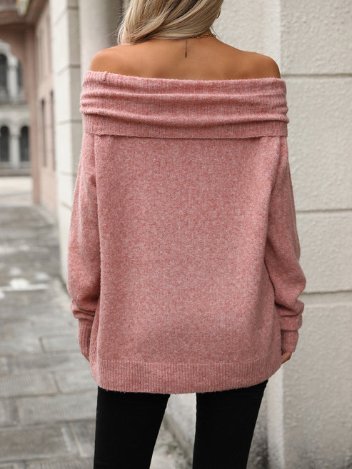 Maglieria elegante e trasformabile per donna - dolcevita o maglione con spalle scoperte
