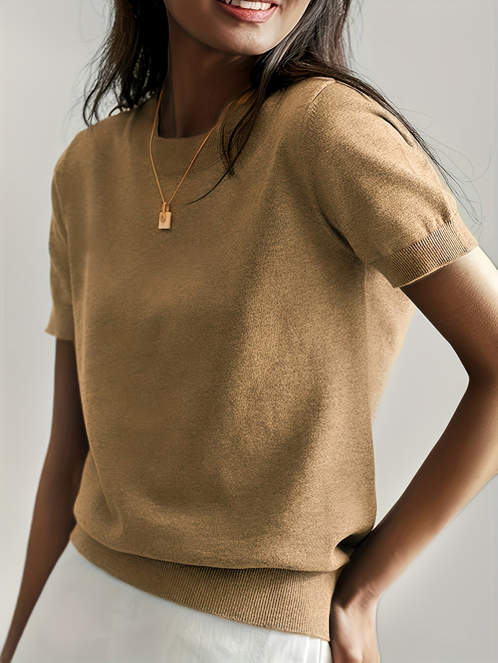 Maglione Donna Leggera Manica Corta Casual – Premium, Estiva, Confortevole