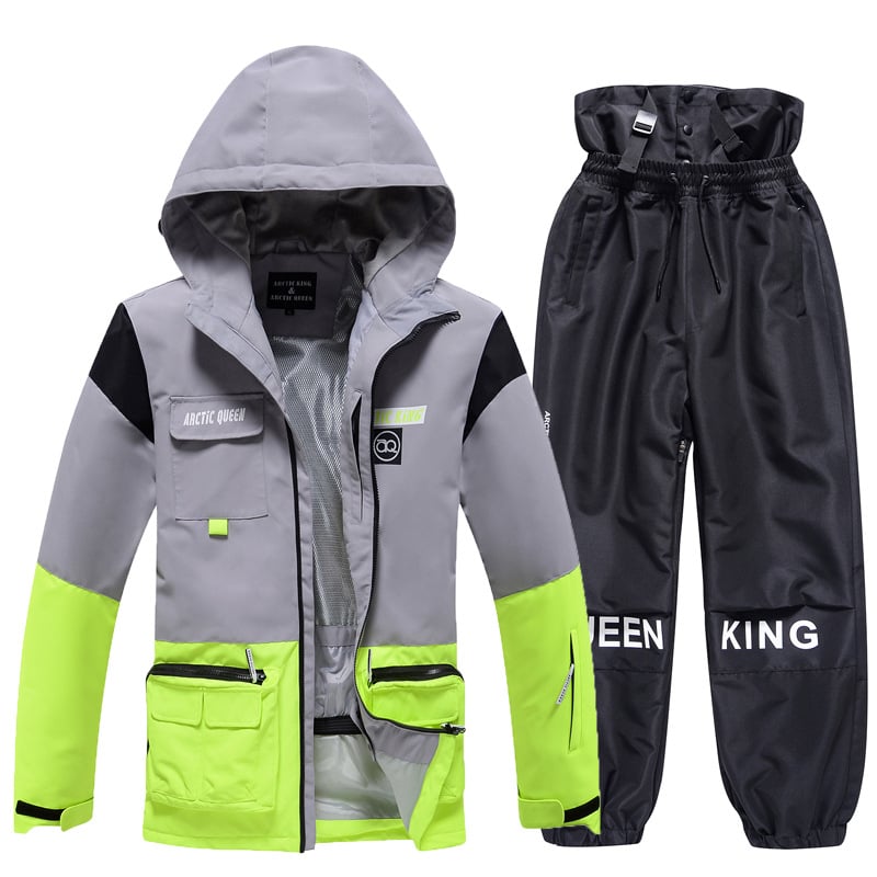 Completo da sci invernale unisex – Tuta da neve traspirante e isolante in due pezzi
