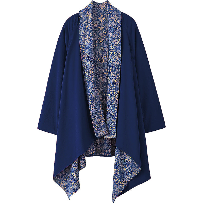 Giacca donna in cotone e lino stile vintage casual