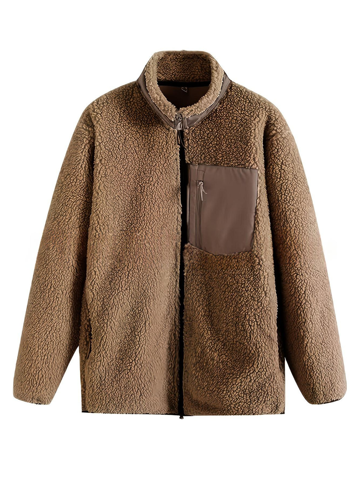 Giacca donna in pile con zip - Casual e calda