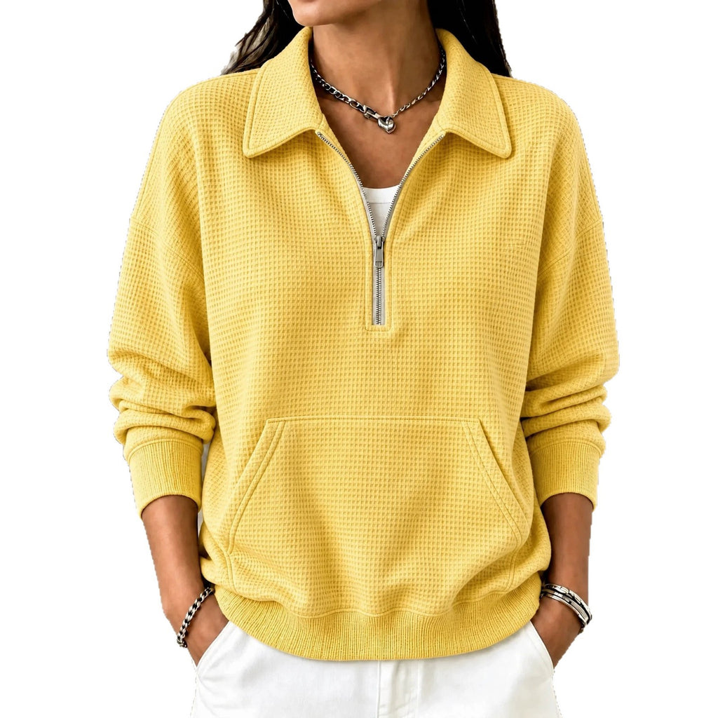 Women's casual relaxed-fit pullover - Comfortable and colorful