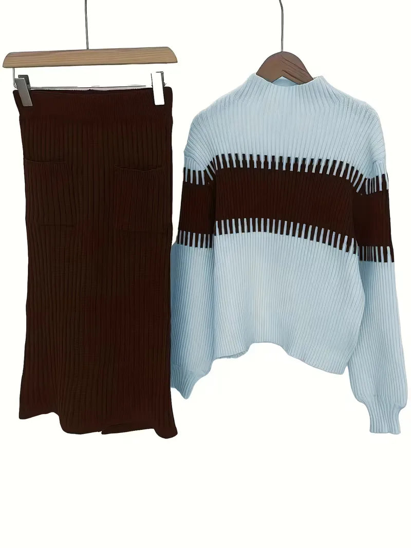 Ensemble deux pièces à texture côtelée - Assorti et confortable