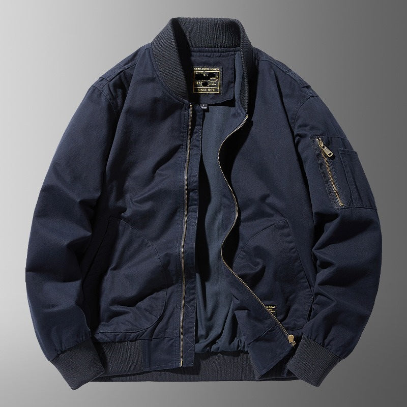 Giubbotto bomber casual premium da uomo – Vestibilità rilassata con collo alto