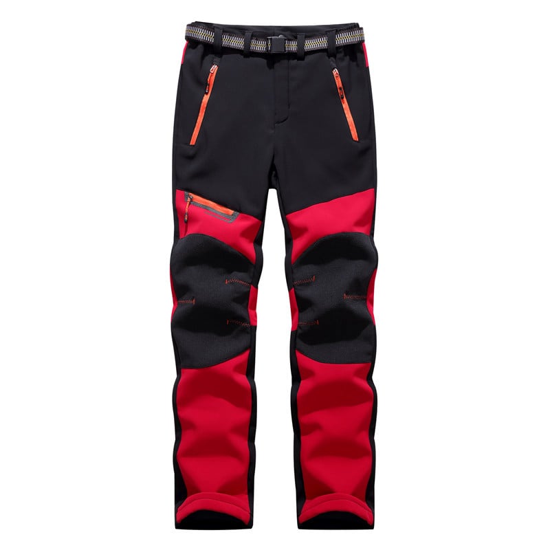Pantaloni da sci unisex – Pantaloni invernali con design a contrasto per attività sulla neve