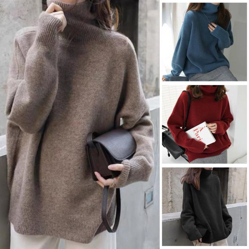Maglione dolcevita ampio e comodo da donna – Capispalla autunno/inverno