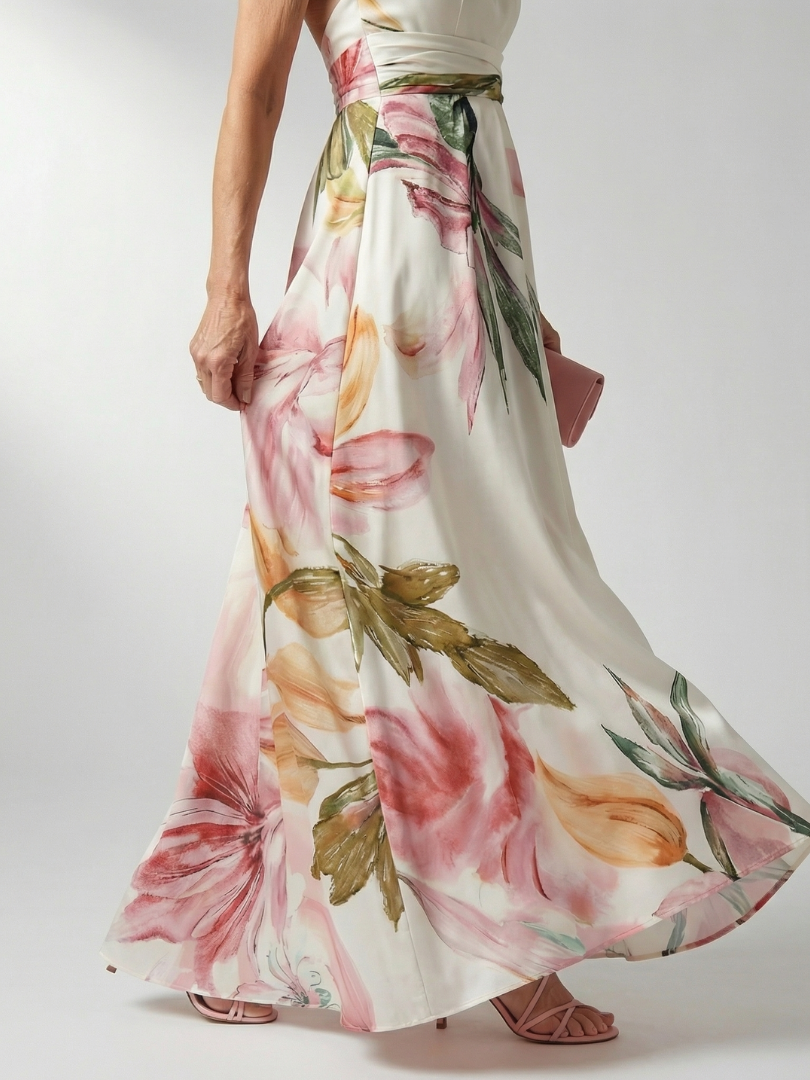 Abito maxi floreale leggero da donna - Delicato e femminile