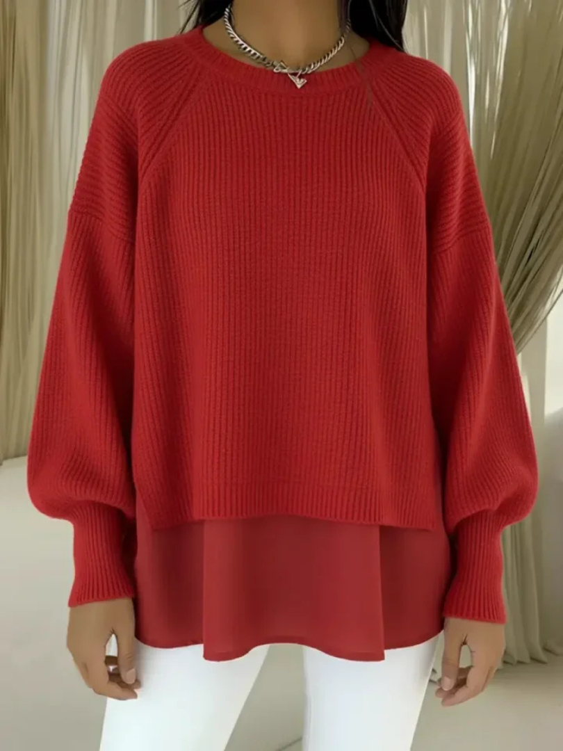 Women's two-piece-effect sweater - Chic and comfortable