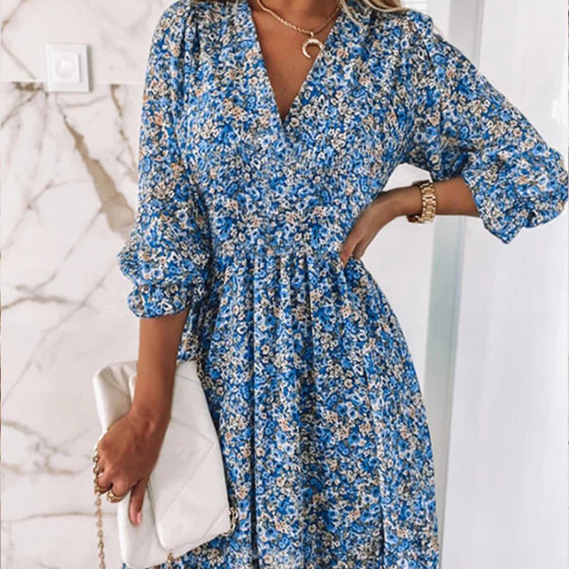 Abito floreale elegante da donna – Stile casual e alla moda per feste estive