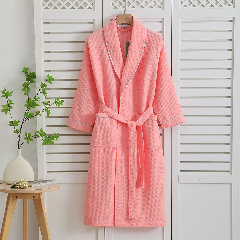 Lightweight unisex cotton bathrobe – soft bathrobe