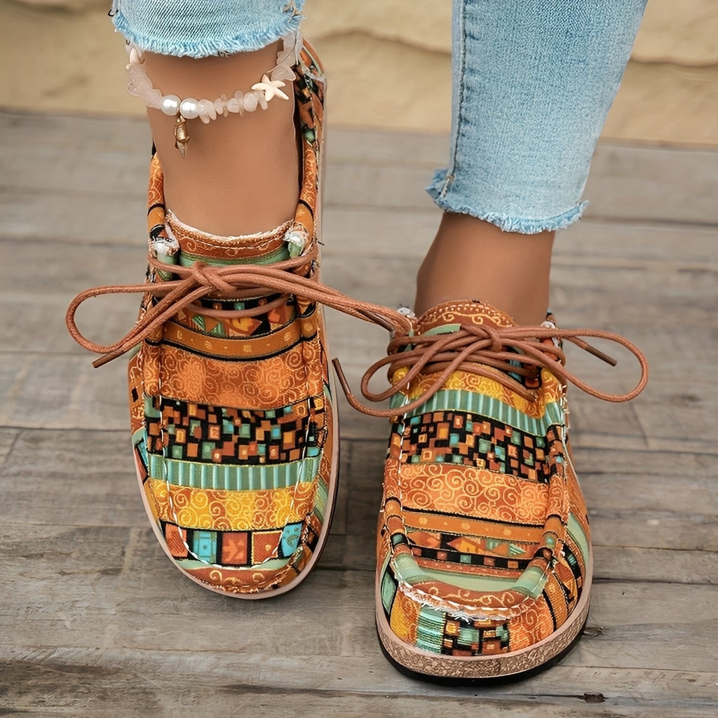 Sneakers Donna Artistiche Comfort – Stile Elegante Ammortizzato per Camminare Ogni Giorno