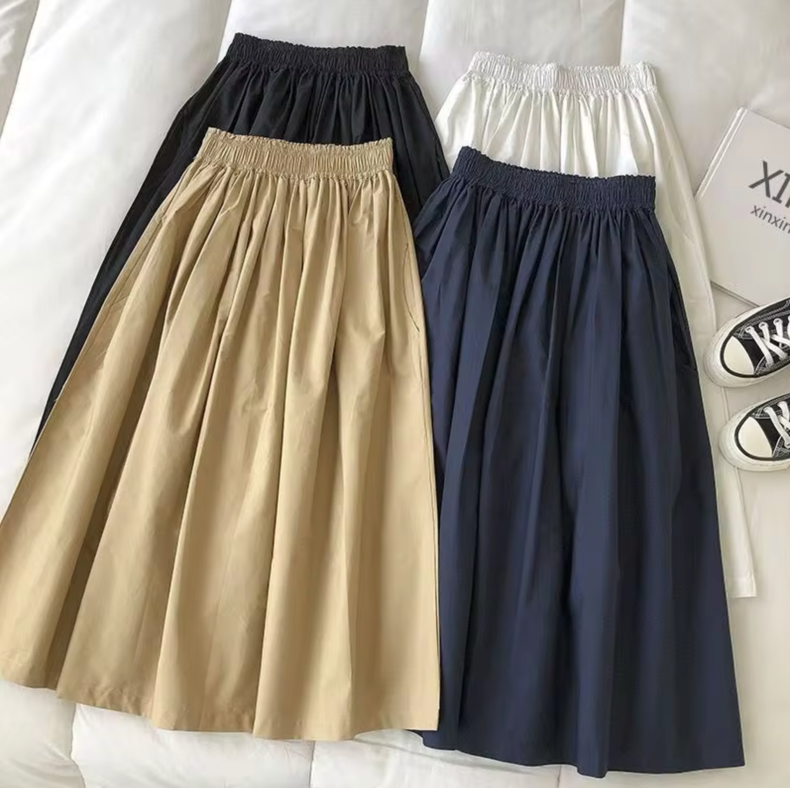 Gonna ampia da donna a vita alta – Comoda, casual, stile estivo