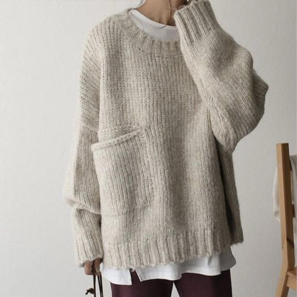 Maglione donna oversize in maglia - Morbido e comodo