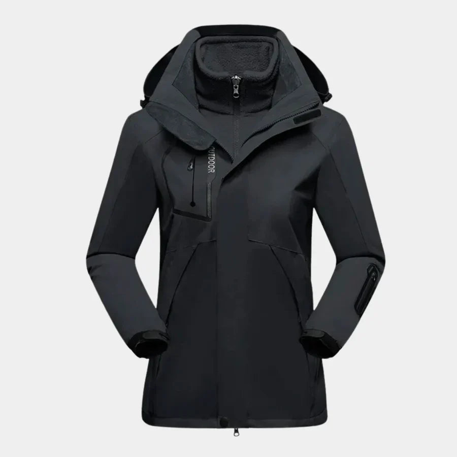 Giacca da sci impermeabile da donna – Cappotto invernale da snowboard dal taglio sportivo
