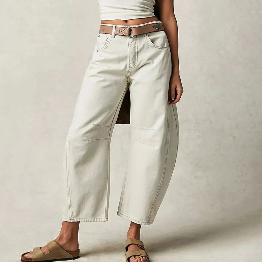 Jeans casual a gamba larga da donna – Eleganti jeans boyfriend vintage