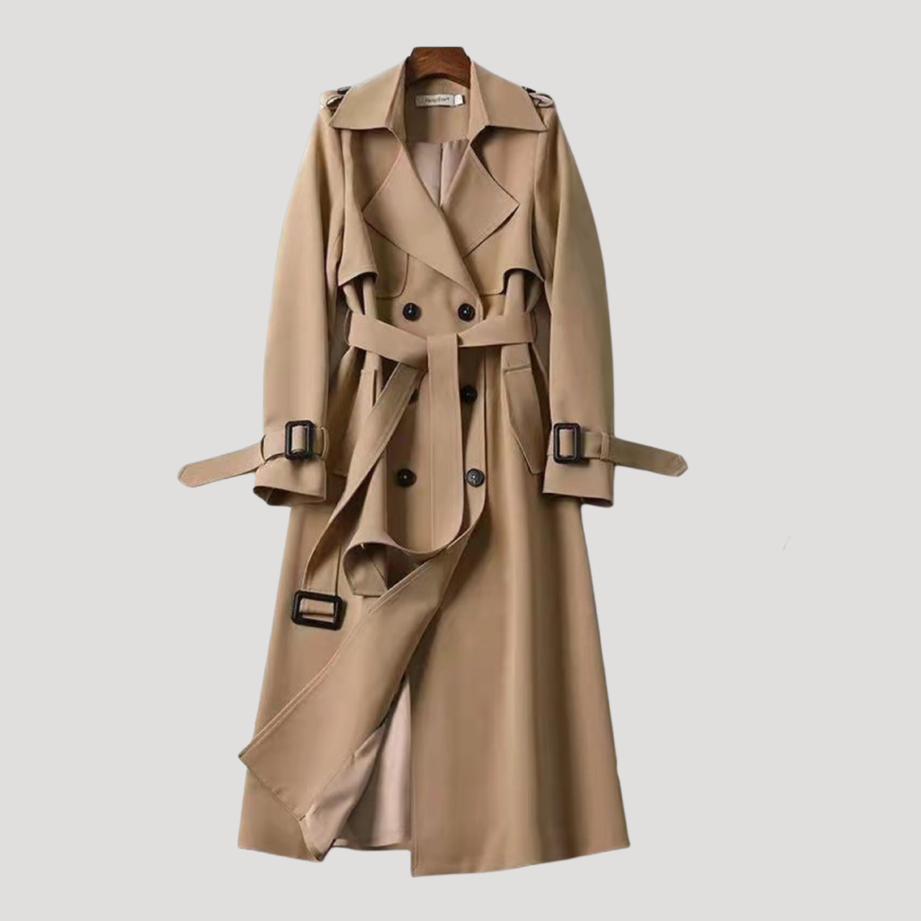 Trench Donna Doppiopetto con Cintura – Stile Elegante Intramontabile