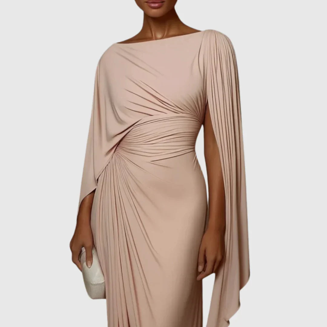 Abito lungo da donna plissettato - Fluido ed elegante