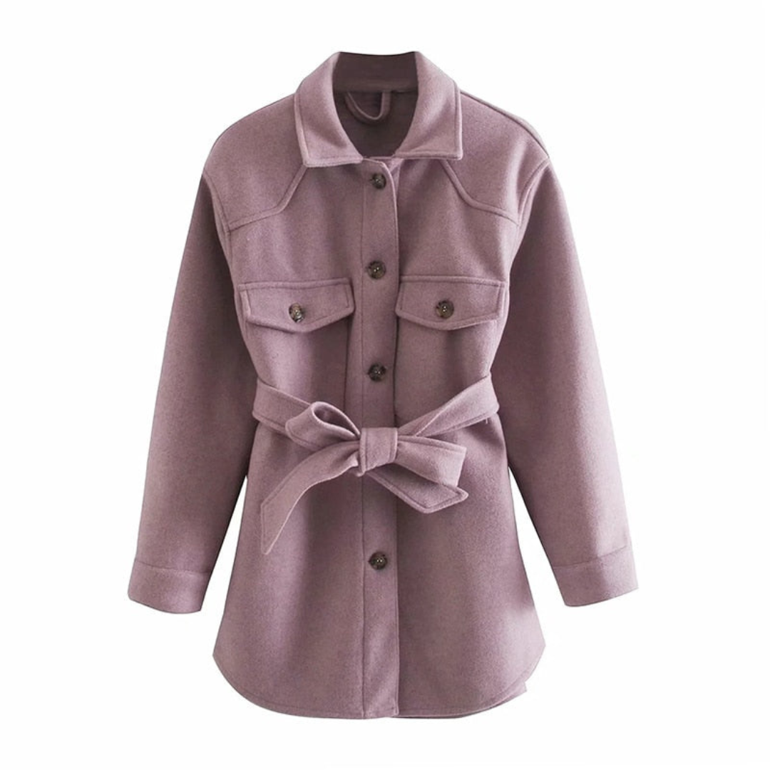 Women's Long Winter Jacket - Elegant and Warm