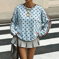 Blue polka dots