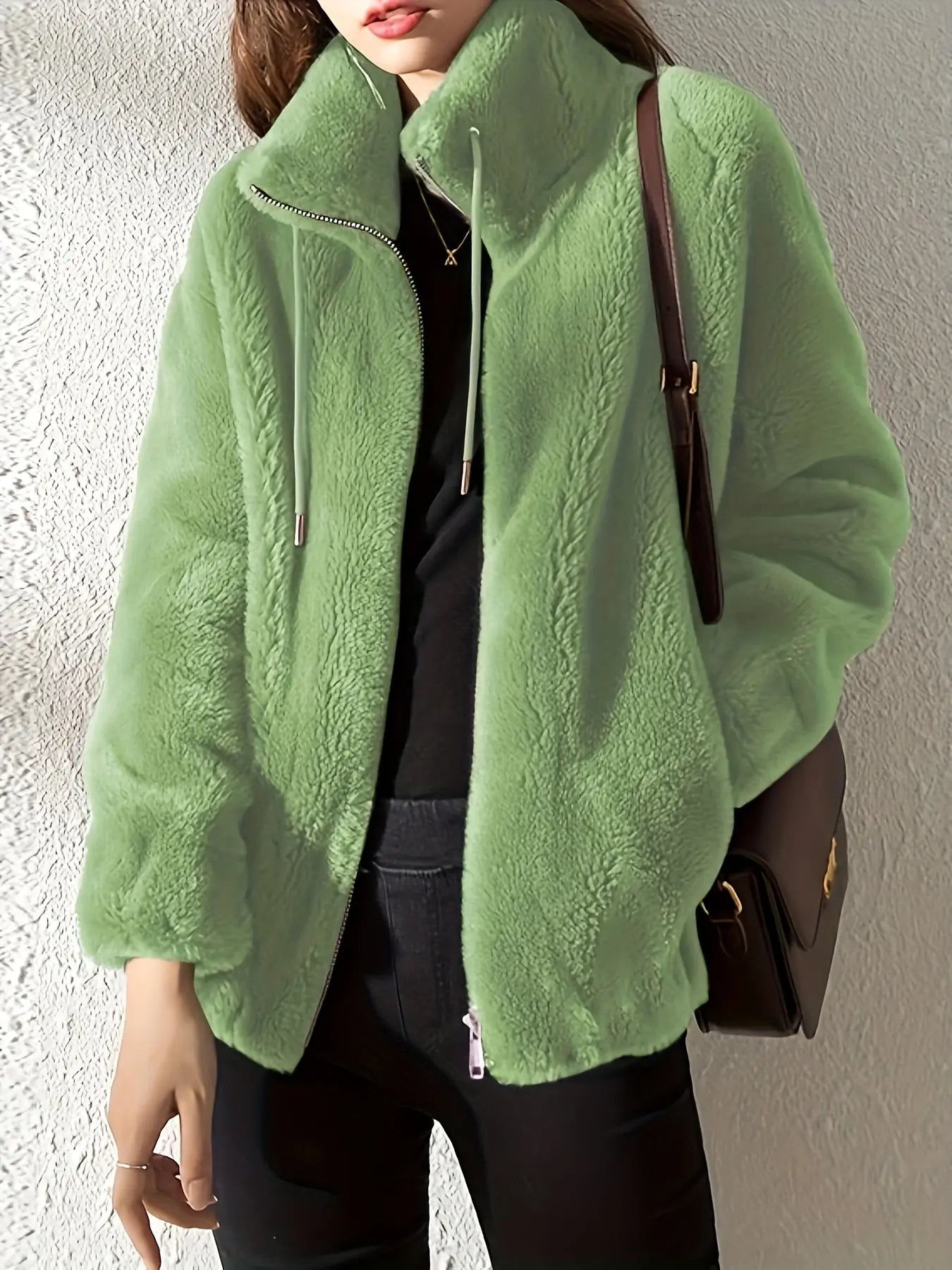 Giacca Donna in Morbido Pile – Stile Casual Caldo per Tutti i Giorni