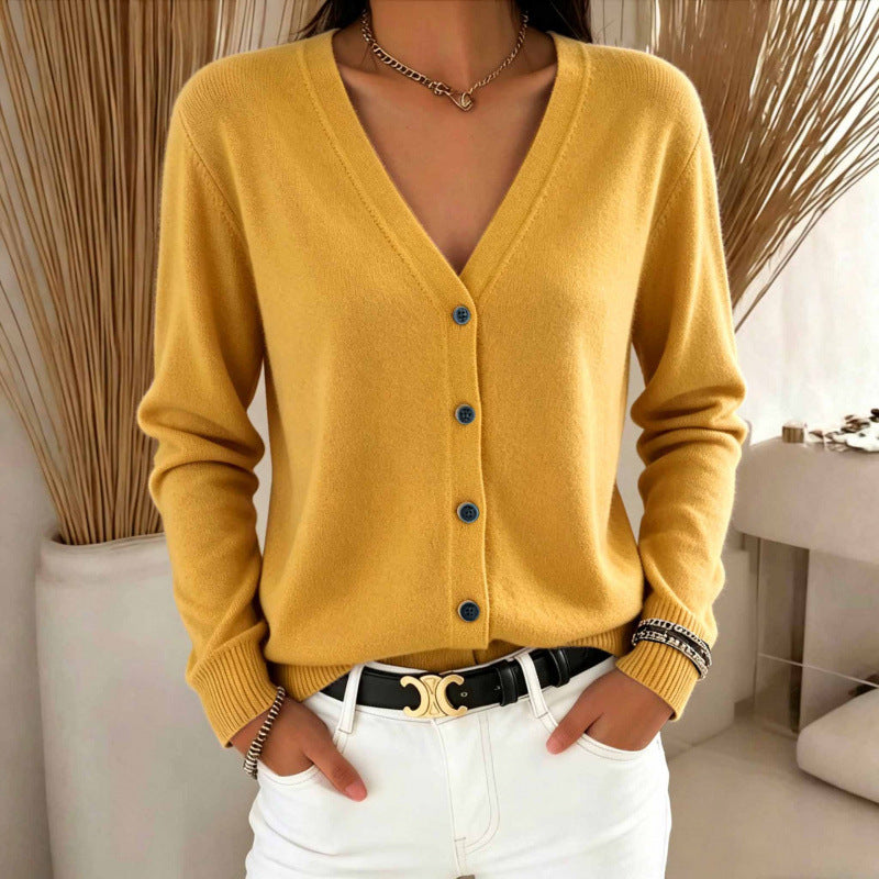 Cardigan donna con scollo a V - Morbido e versatile