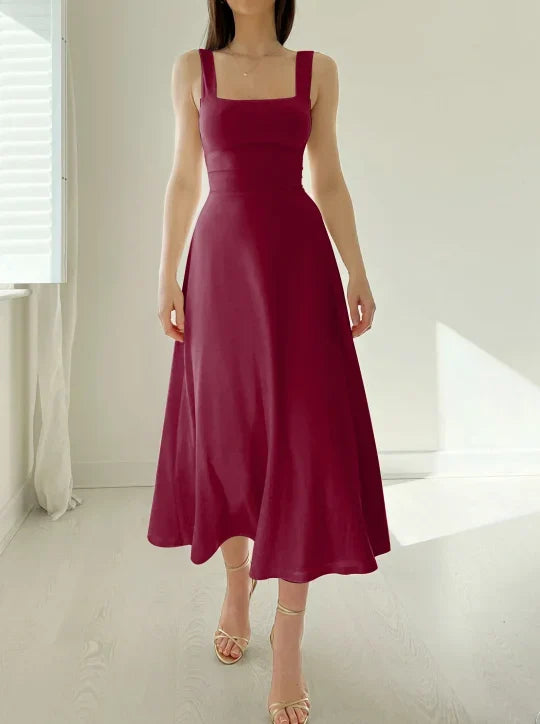 Abito midi reversibile da donna in bambù biologico – Vestito comodo con tasche