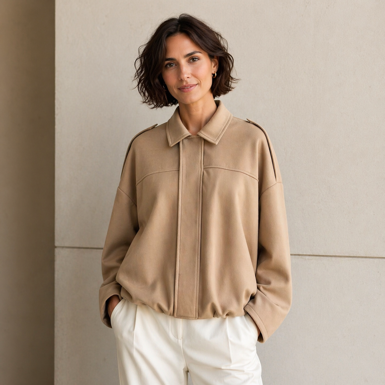 Giacca bomber oversize donna - Casual chic e facile da indossare