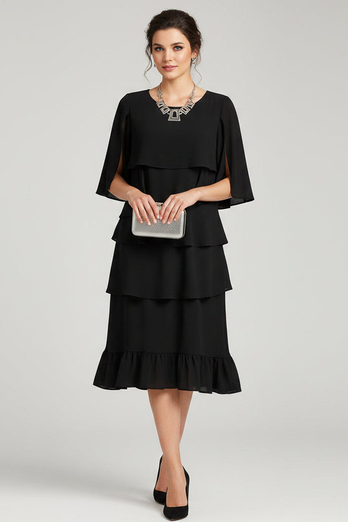 Abito midi da donna con volant - Elegante e intramontabile