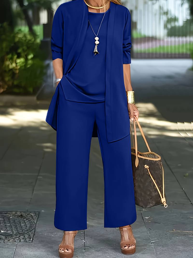 Eleganti pantaloni tre pezzi da donna