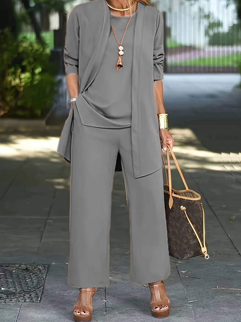 Eleganti pantaloni tre pezzi da donna