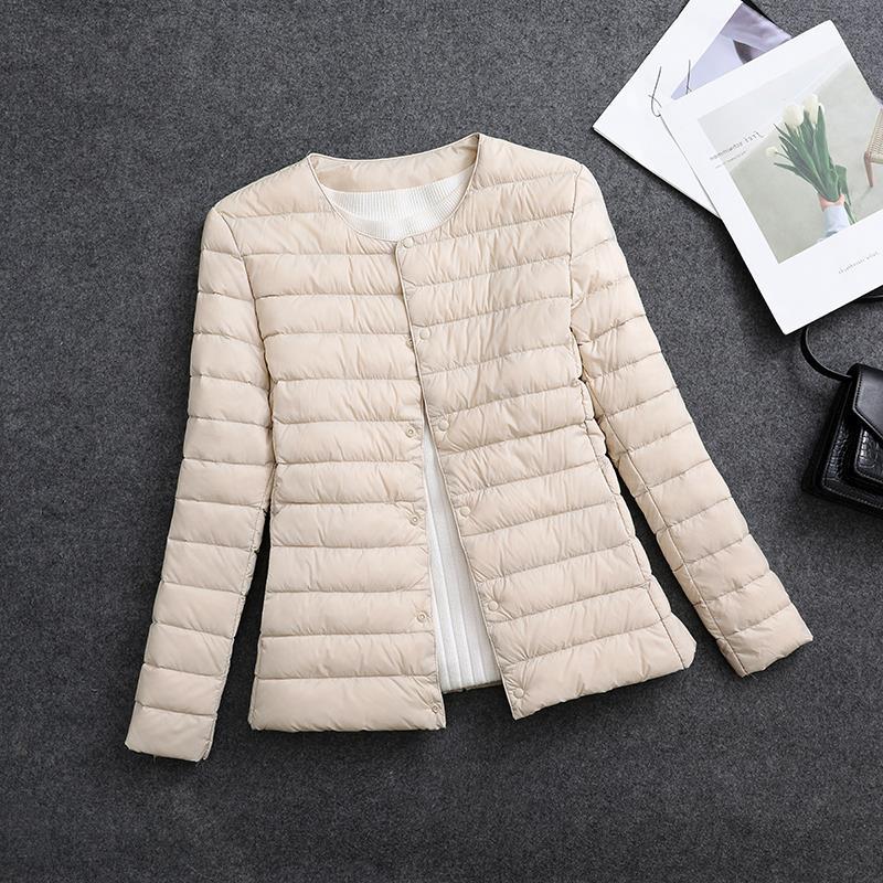 Giacca isolante leggera da donna – Indumento interno corto con scollo rotondo