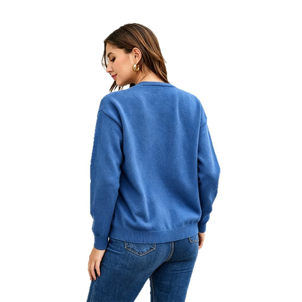 Cardigan giacca donna in maglia con bottoni - Morbido e versatile