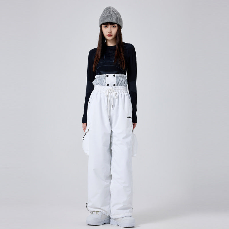 Pantalon de Ski isolante impermeabile per donna – Protezione respirante contro la neige