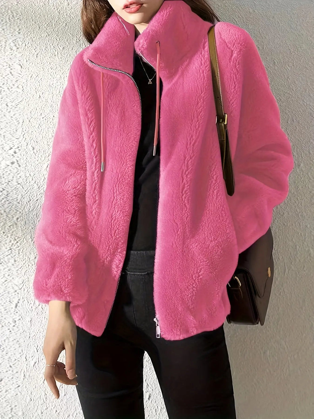 Giacca Donna in Morbido Pile – Stile Casual Caldo per Tutti i Giorni