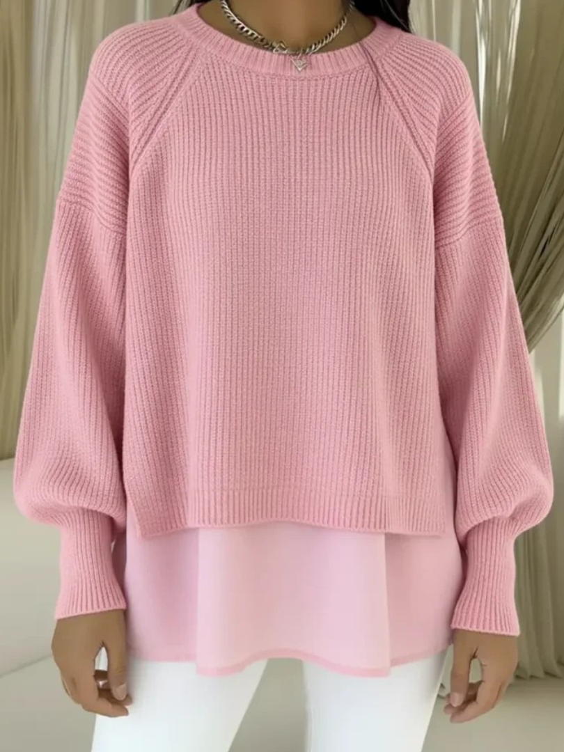 Women's two-piece-effect sweater - Chic and comfortable