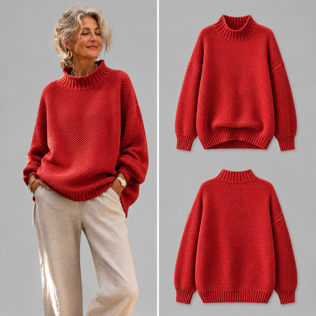 Pull décontracté en maille Ilse - Doux et confortable