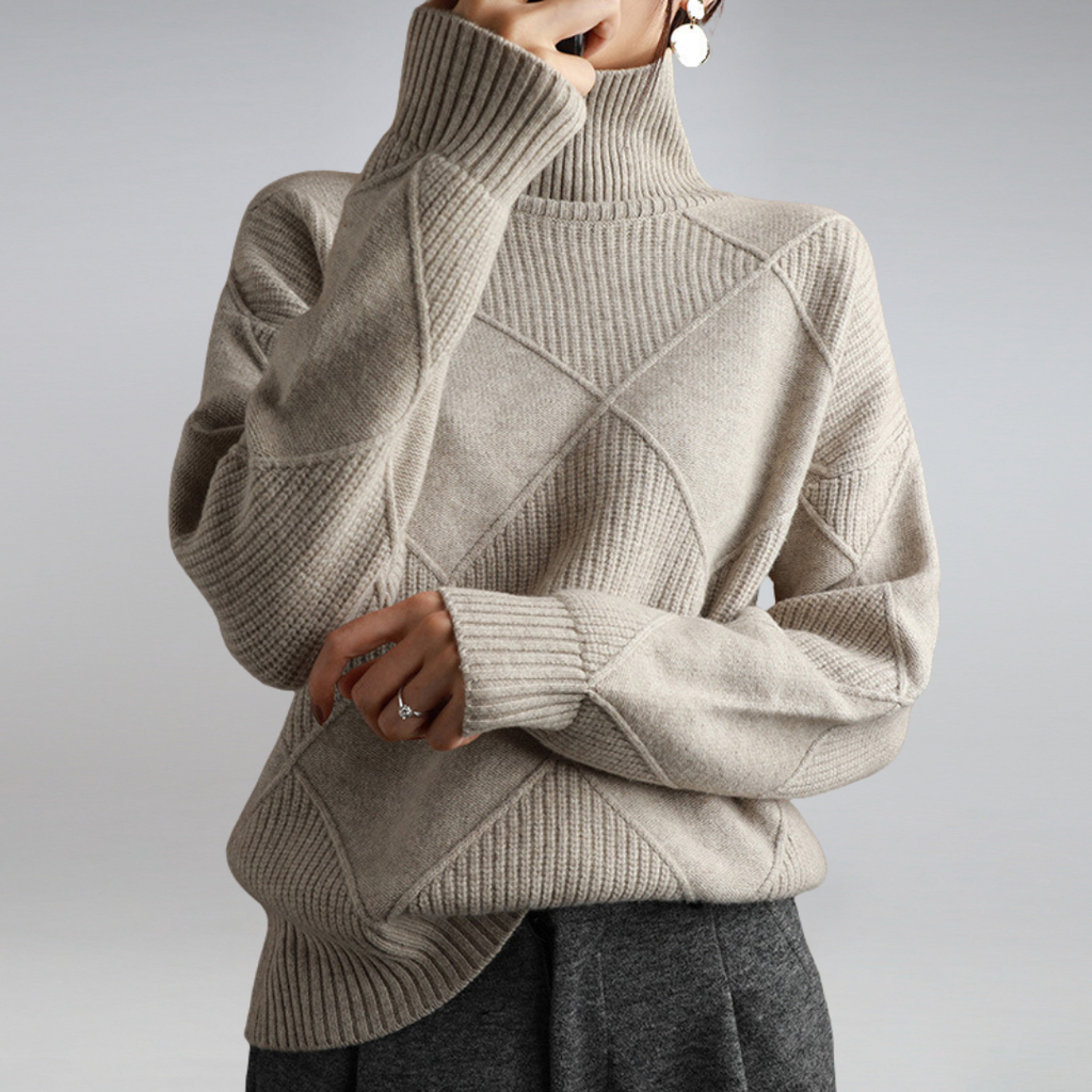 Maglione dolcevita caldo da donna