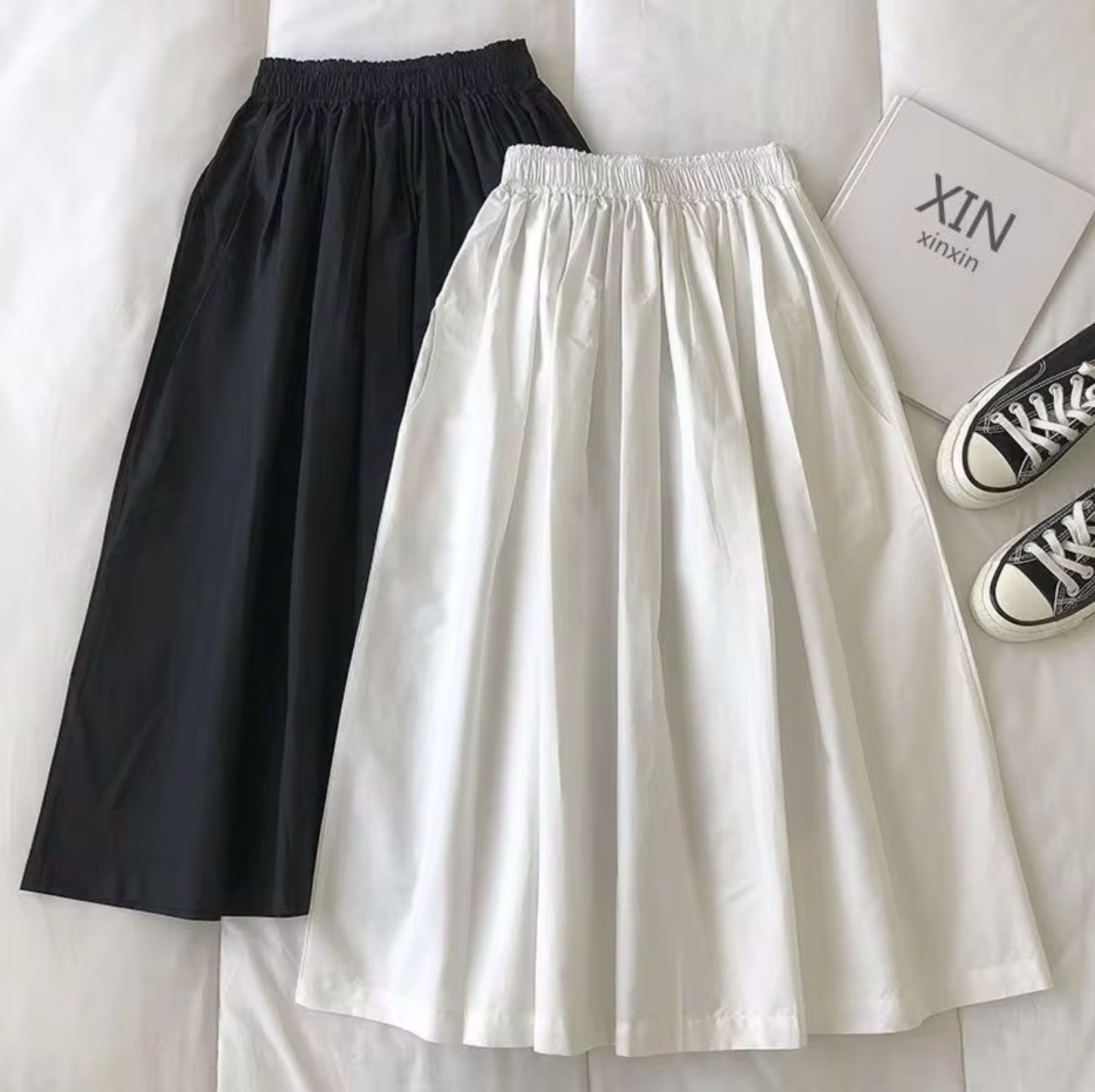 Gonna ampia da donna a vita alta – Comoda, casual, stile estivo