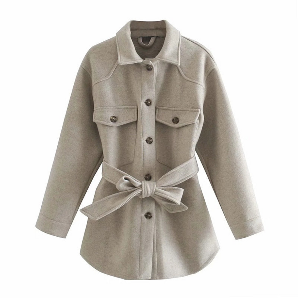 Women's Long Winter Jacket - Elegant and Warm