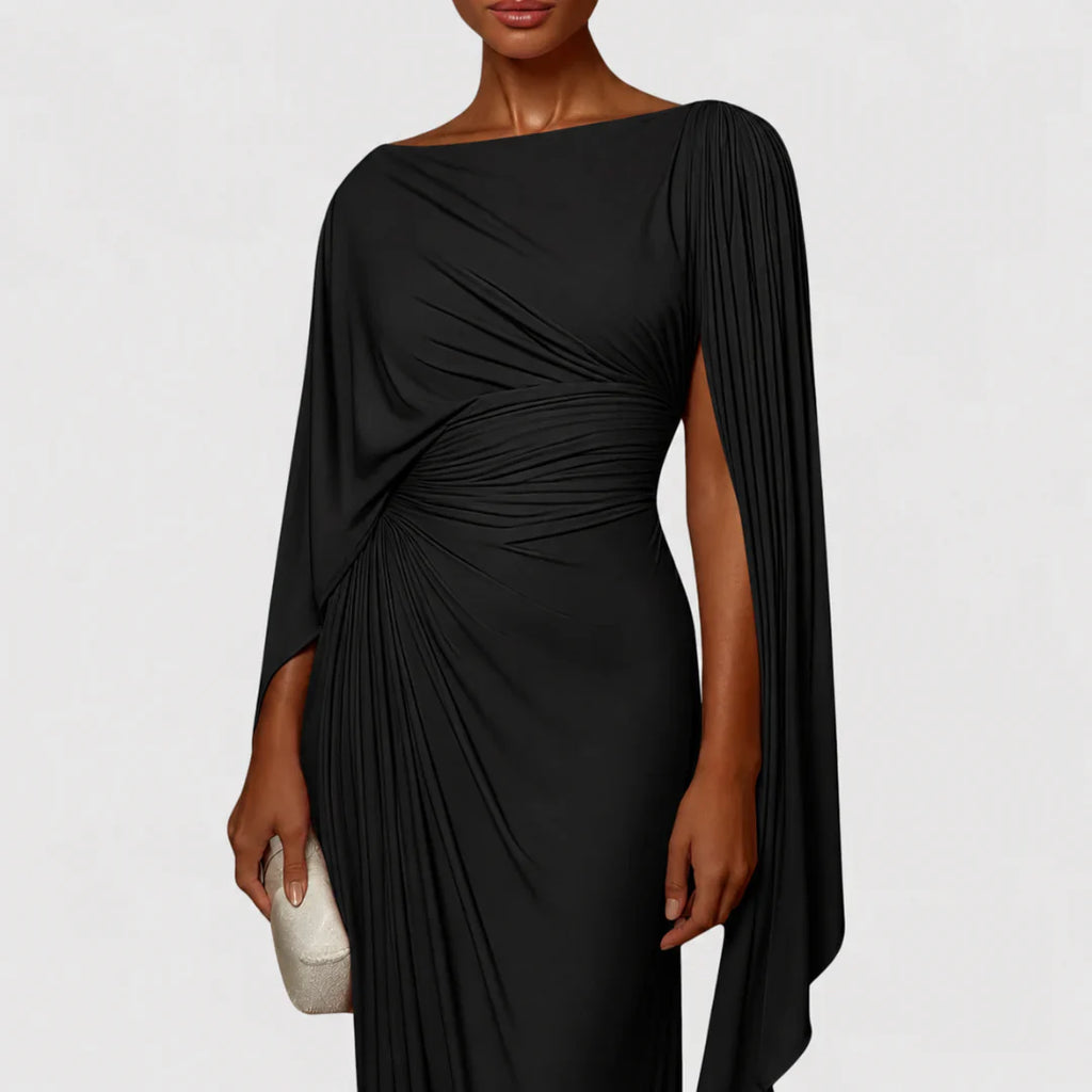 Abito lungo da donna plissettato - Fluido ed elegante