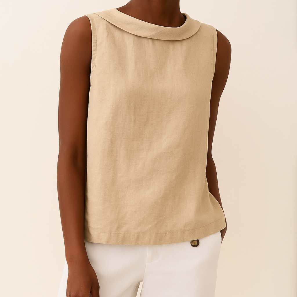 Top da donna senza maniche a collo alto – Stile casual, elegante e minimalista