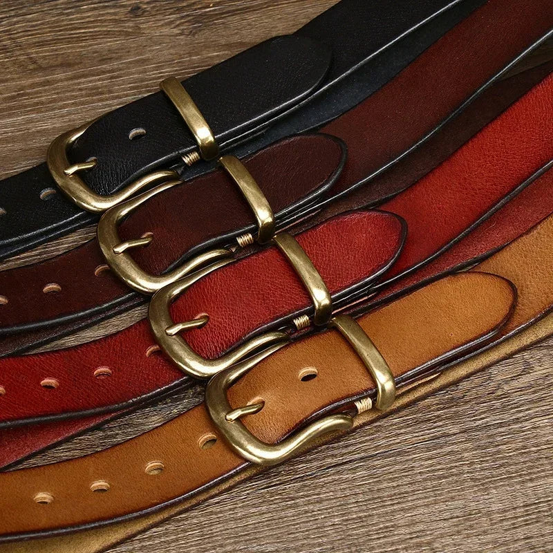 Cintura Classica Ares in Pelle Artigianale – Stile Premium Resistente Casual ed Elegante