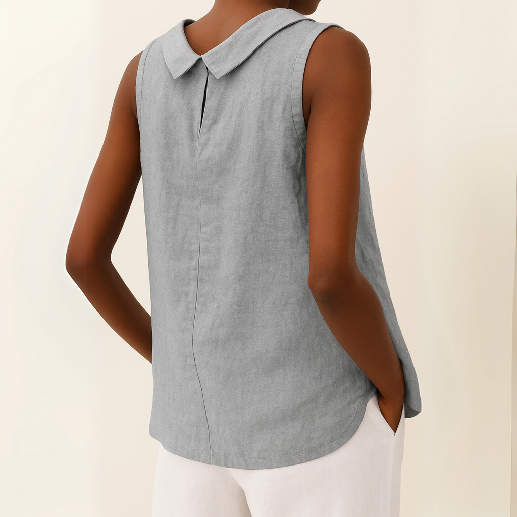 Top da donna senza maniche a collo alto – Stile casual, elegante e minimalista