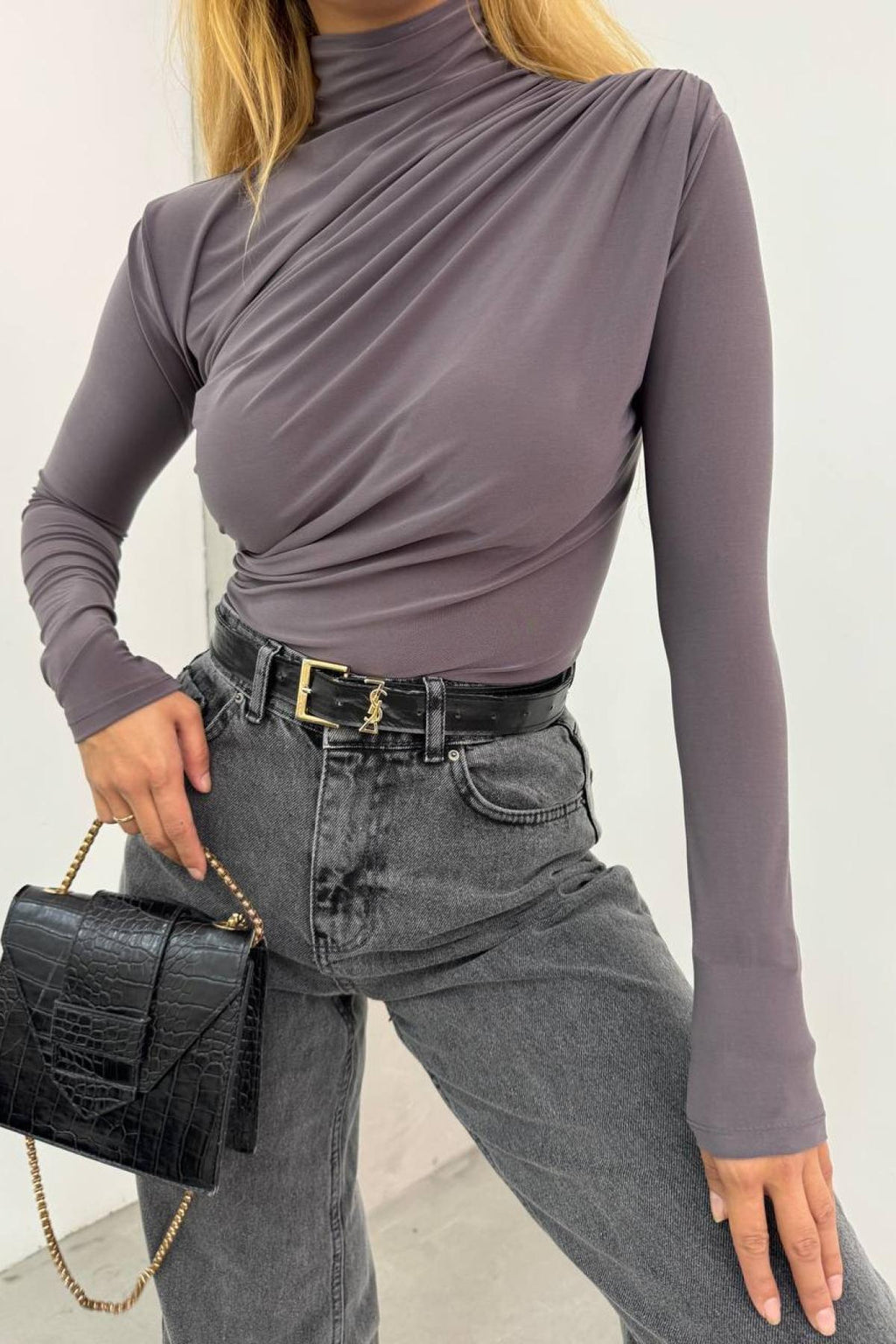 Top basique à manches longues pour femme - Simple et doux