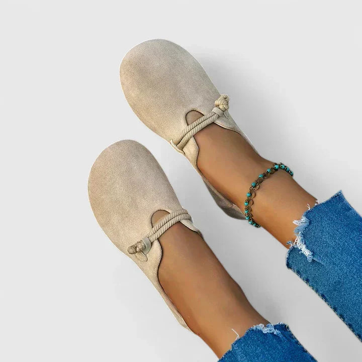 Women's boho ballerinas – Comfortable and elegant with rope detail