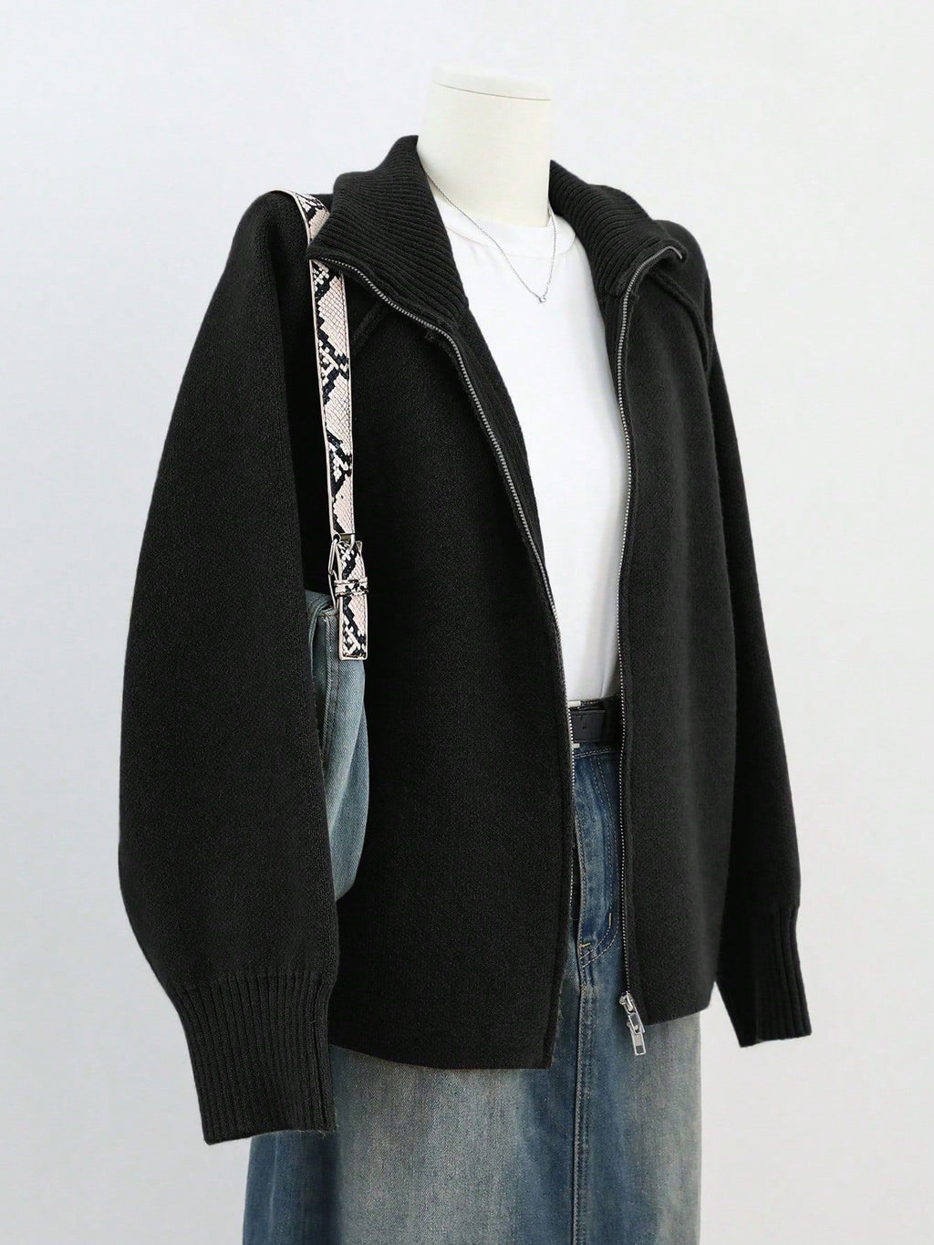 Manteau femme en maille coupe décontractée - Doux et facile à porter