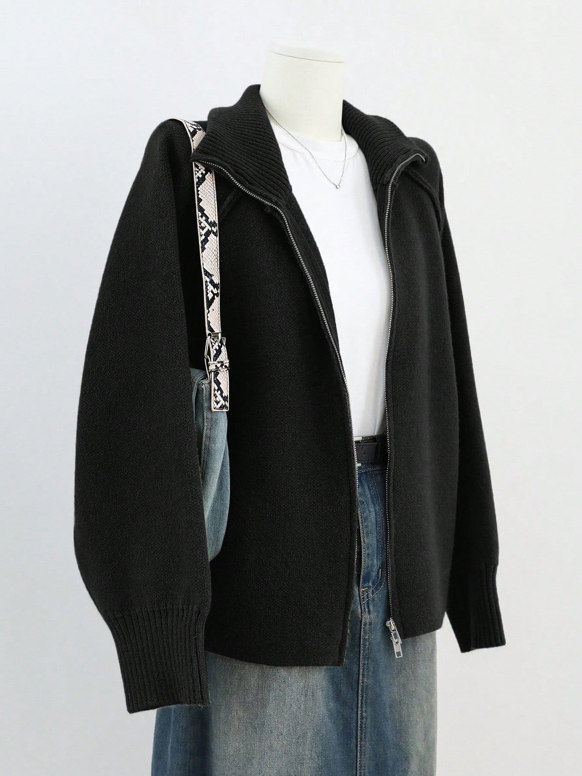 Cappotto maglia donna taglio relax - Morbido e facile