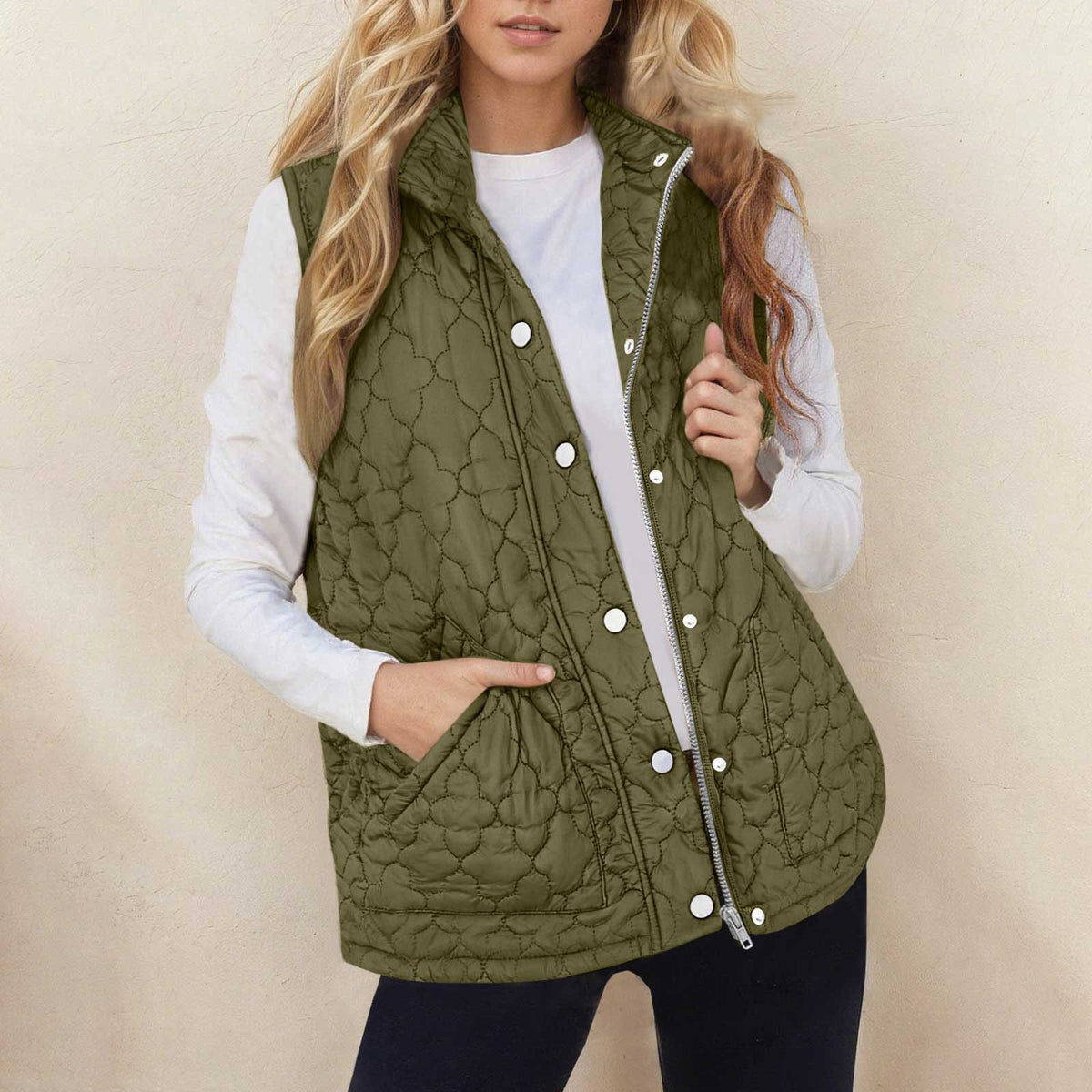 Gilet matelassé femme sans manches - Chaud et pratique