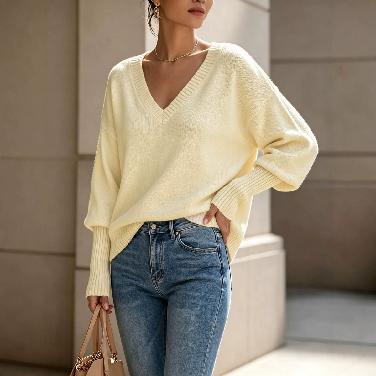 Maglione dolcevita donna in maglia - Morbido ed elegante
